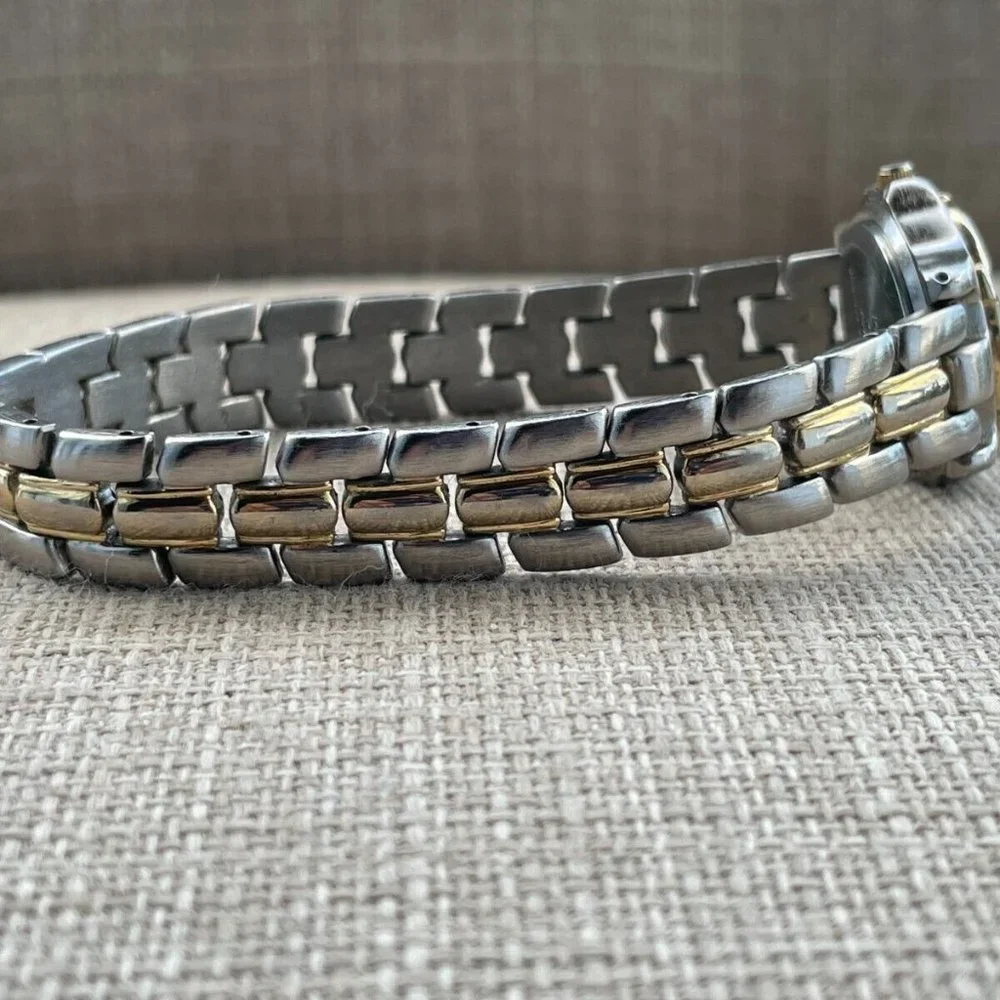 Prescot Ladies Wristwatch Silver/Gold Tone Blue Face Quartz Analog Japan Movt - Picture 9 of 11